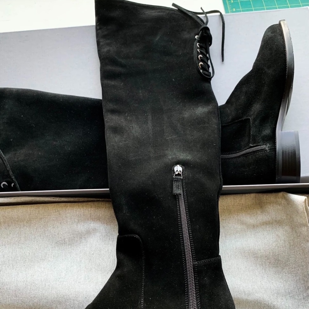 Aquatalia waterproof suede over knee boots